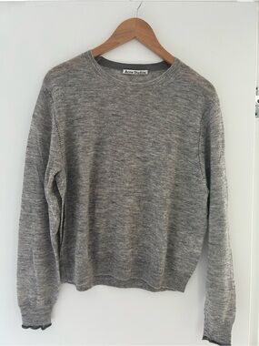 Acne Studios Light Grey Crewneck Sweater